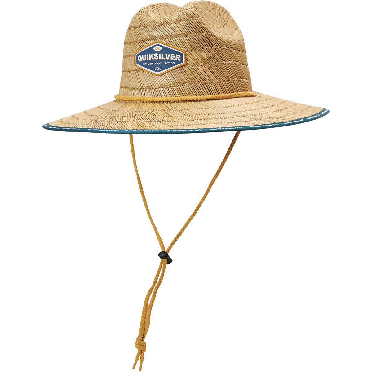 Quiksilver Waterman Dredged Straw Hat, Majolica Blue, bcf_hi-res