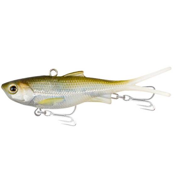 Samaki Vibelicious Fork Tail Soft Vibe Lure 100mm Ghost Shad, Ghost Shad, bcf_hi-res