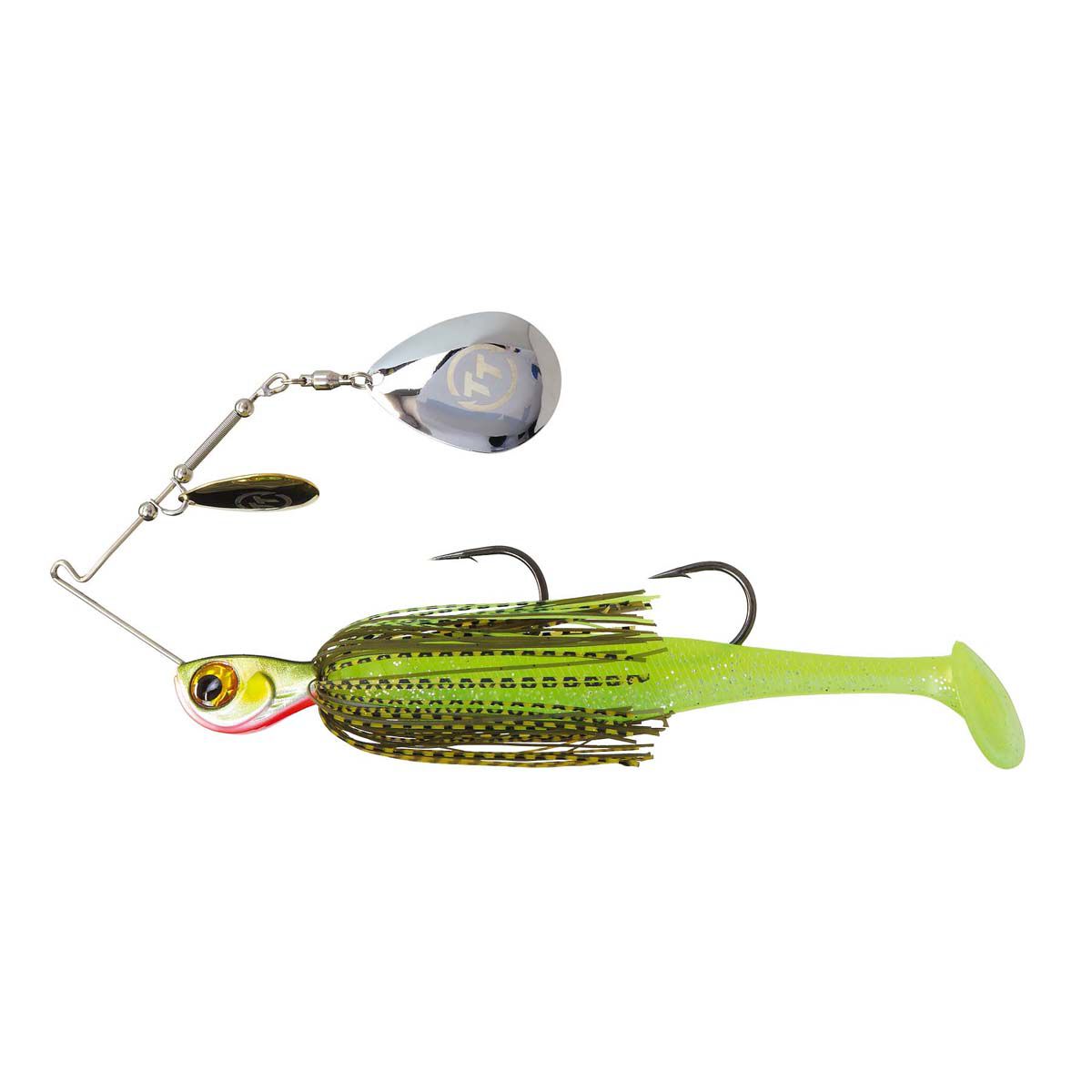 TT Fishing Tornado+ Double Colorado Rigged Spinnerbait Lure 1oz Mossy, Mossy, bcf_hi-res