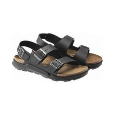 Birkenstock Men's Milano Cross Town Sandals, Black Waxy/Oil, bcf_hi-res