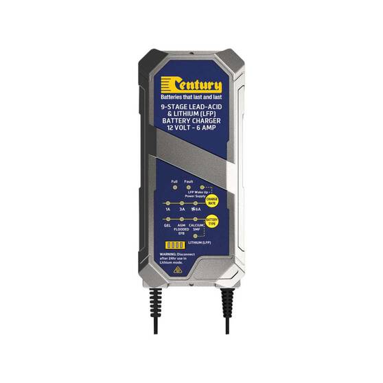 Century CC1206-XLi 12V 1/3/6A 9 Stage Battery Charger, , bcf_hi-res