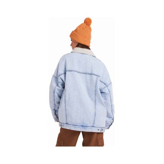 Quiksilver Hiker Denim Jacket for Women, Light Wash, bcf_hi-res