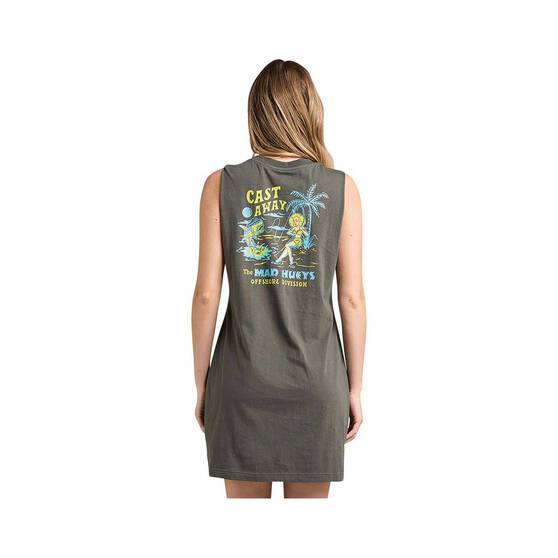 The Mad Hueys Women’s Cast Away Muscle Dress, Charcoal, bcf_hi-res