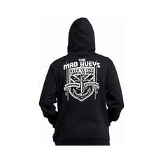 The Mad Hueys Men’s League Anchor Fleece Pullover Black S, Black, bcf_hi-res