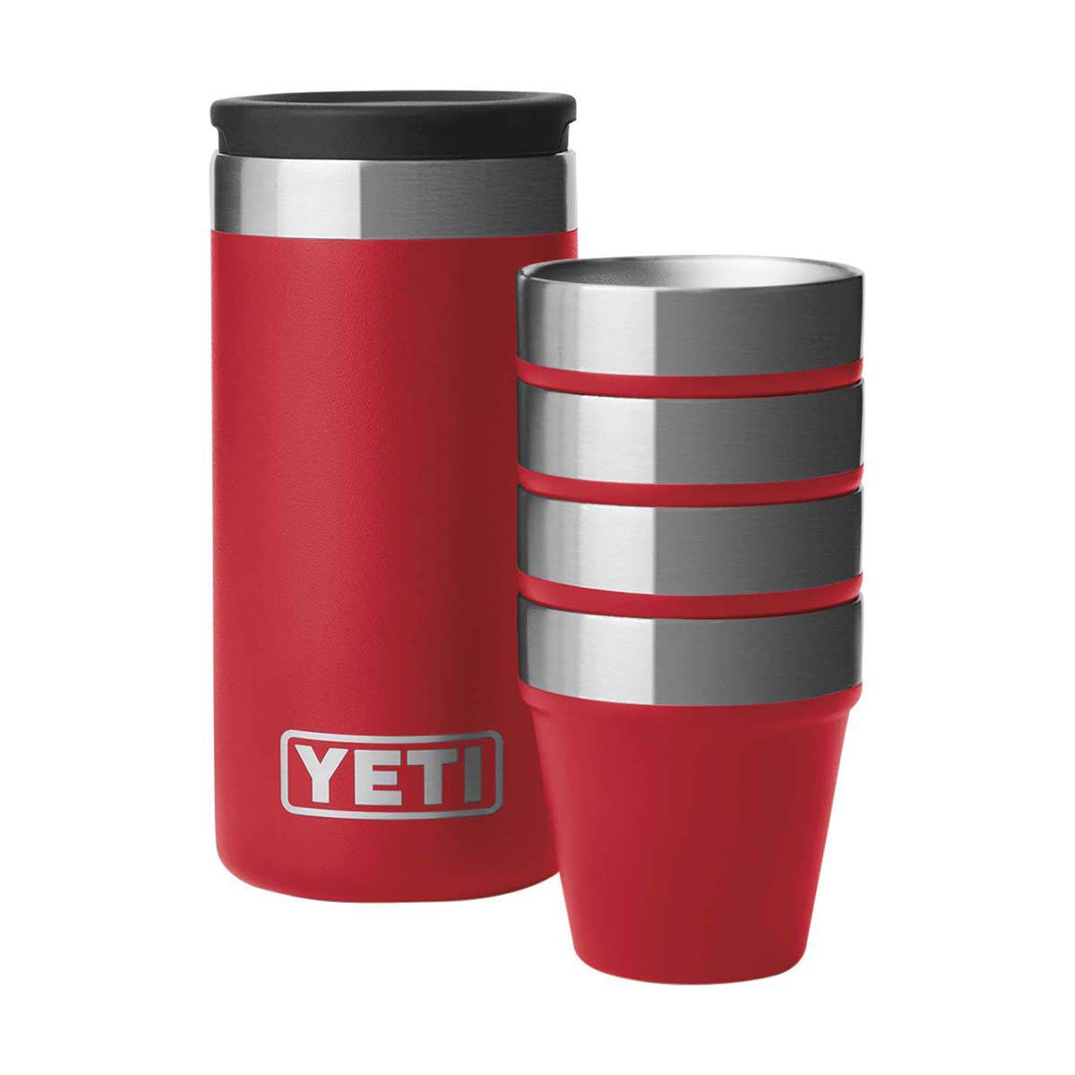 YETI&reg; Rambler&reg; Shot Glasses with Carry Case Rescue Red, Rescue Red, bcf_hi-res