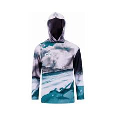 BCF x Tide Youth Dolphin Hooded Fishing Shirt V2, Green, bcf_hi-res