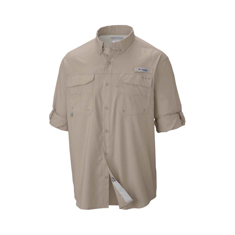 Columbia Men's Blood and Guts IV Long Sleeve Fishing Shirt Fossil L