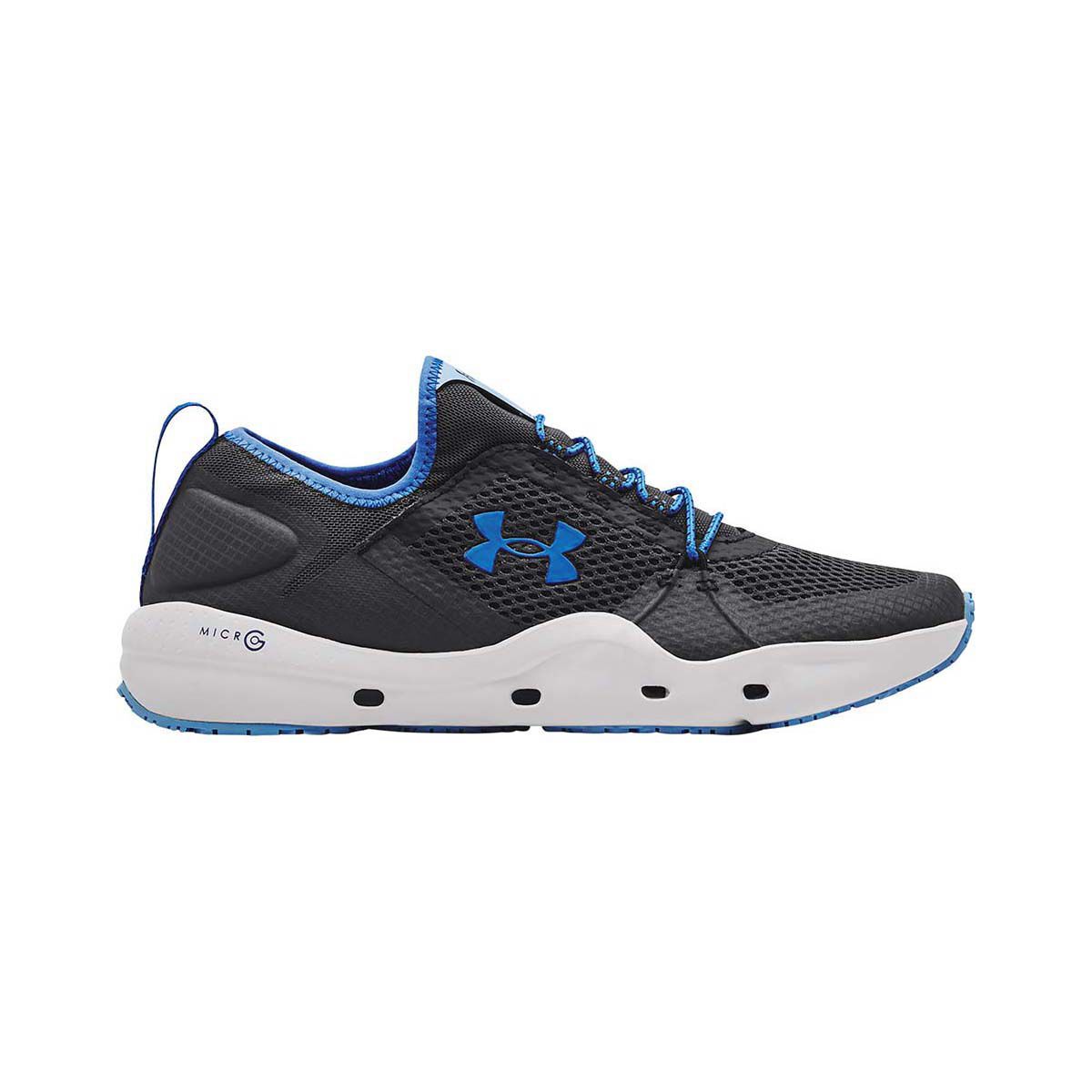 Under Armour Men's Micro G Kilchis Fishing Shoes Jet Gray/Vic Blue 9 BCF
