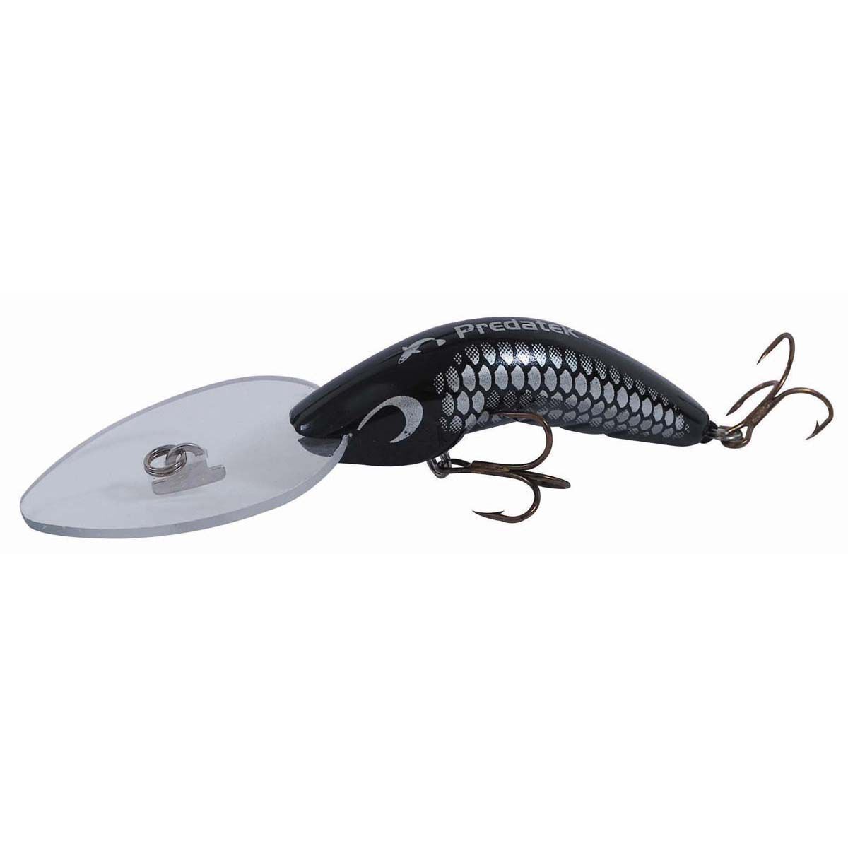 Predatek Boomerang Ultra Deep 65mm Hardbody Lure 65mm Black, Black, bcf_hi-res