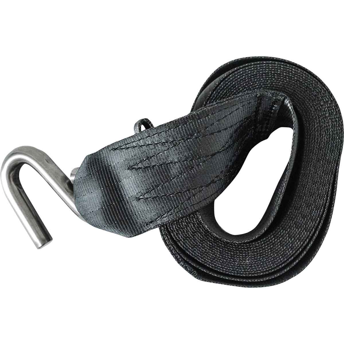 Atlantic Winch Webbing Strap 6m S Hook 500kg, , bcf_hi-res