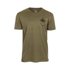 The Mad Hueys Men's The Animal Short Sleeve Tee Army Green S, Army Green, bcf_hi-res