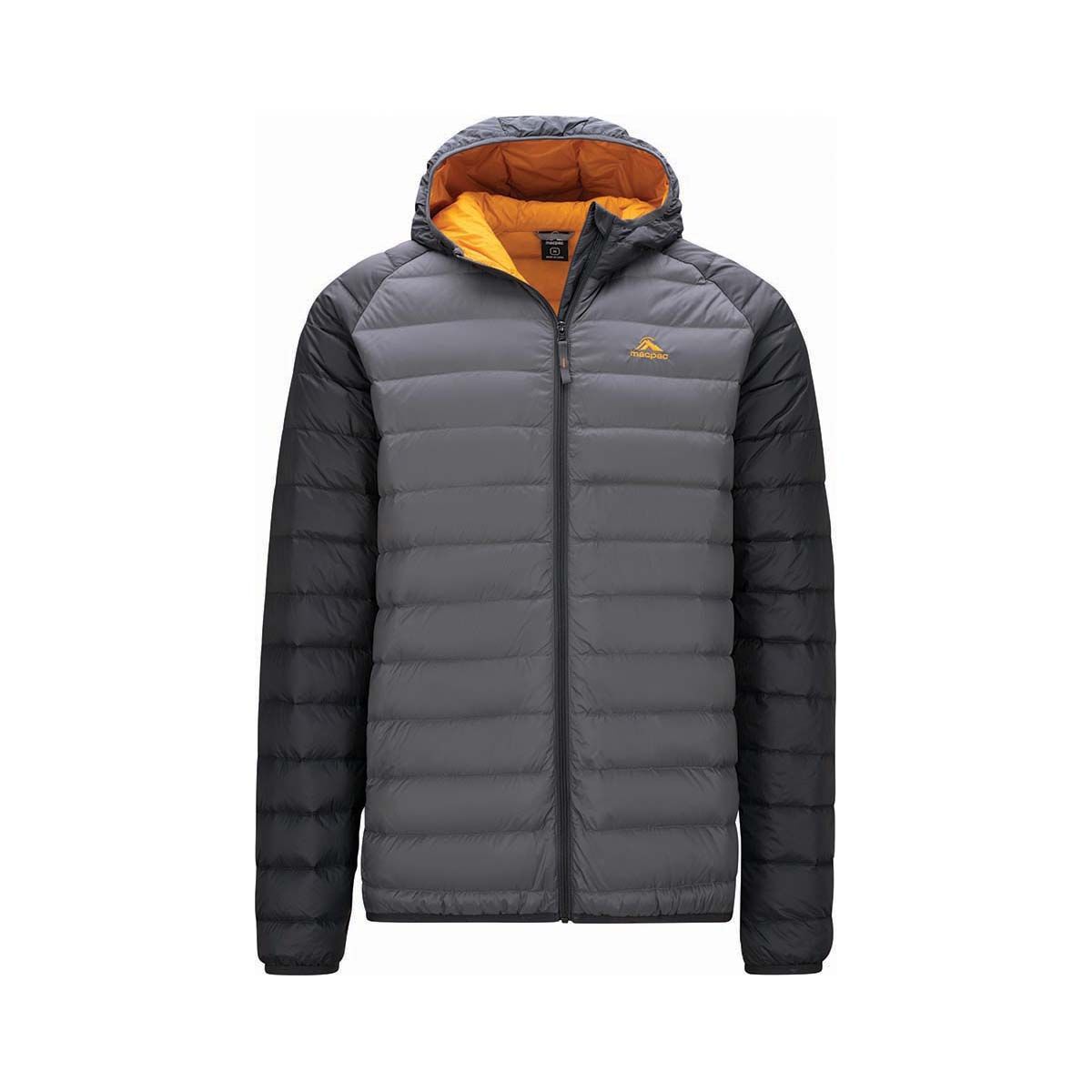Macpac Men's Uber Light Hooded Down Puffer Jacket V2 Smoked Pearl S, Smoked Pearl, bcf_hi-res