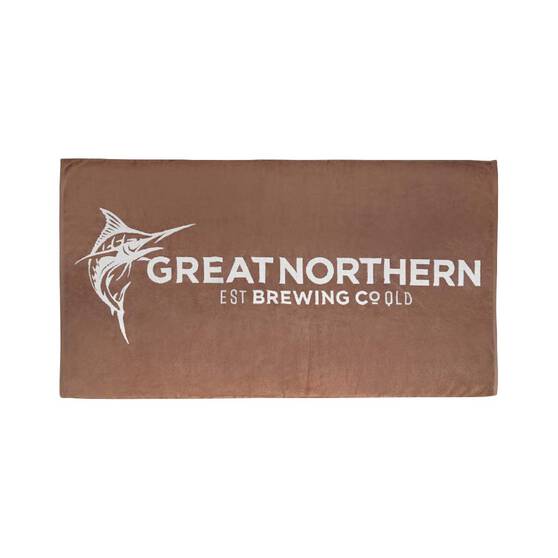 The Great Northern Brewing Co. Beach Towel Beige, Beige, bcf_hi-res