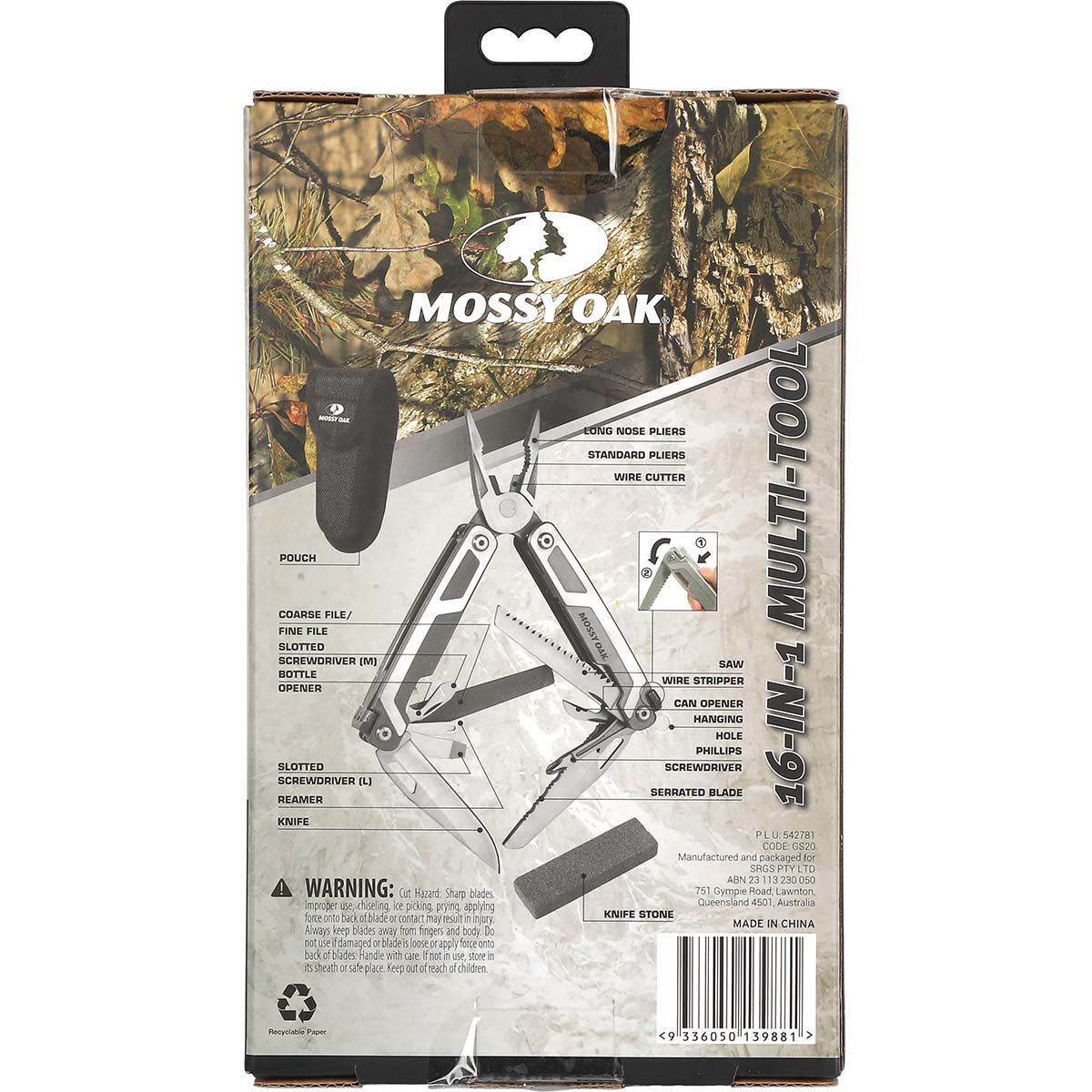 Mossy Oak 16 in 1 Multi-Tool, , bcf_hi-res