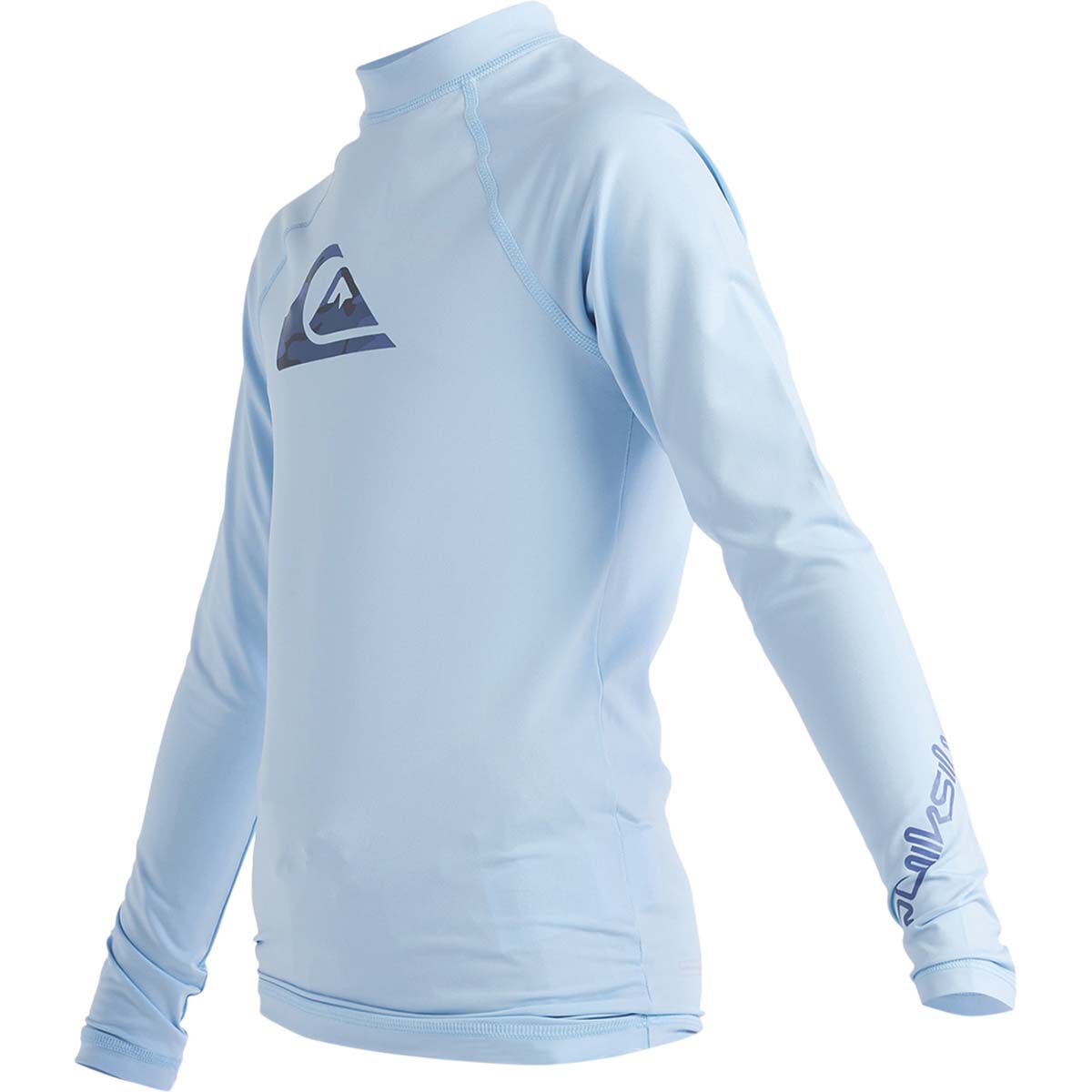 Quiksilver Youth Long Sleeve Rashie Blue 8, Blue, bcf_hi-res