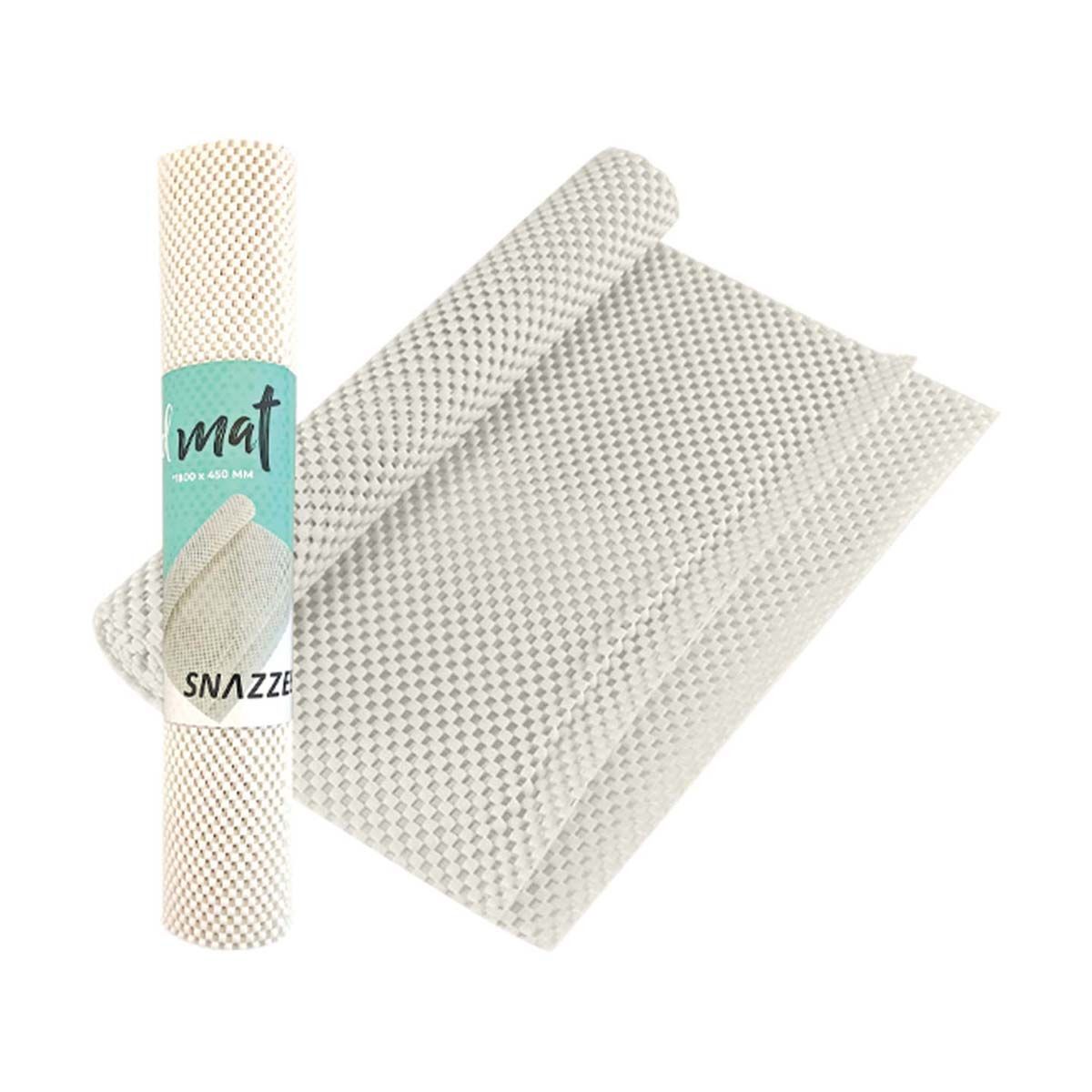 Seymours Snazzle Grip Mat 450 x 1800mm White, White, bcf_hi-res