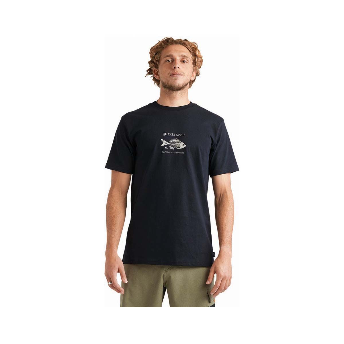 Quiksilver Men's Caught Nothing Oversize Short Sleeve Tee Black S, Black, bcf_hi-res