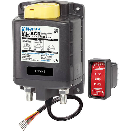 Blue Sea Systems 500A ML-ACR 12V Automatic Charging Relay, , bcf_hi-res