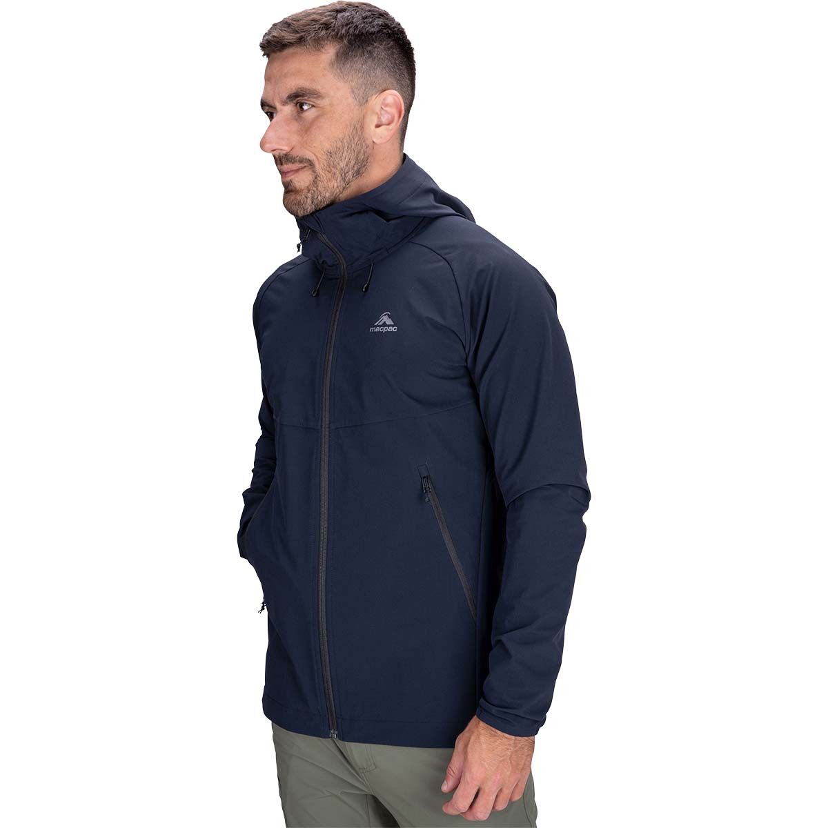 Macpac Men's Sefton Hooded Jacket Black M, Black, bcf_hi-res