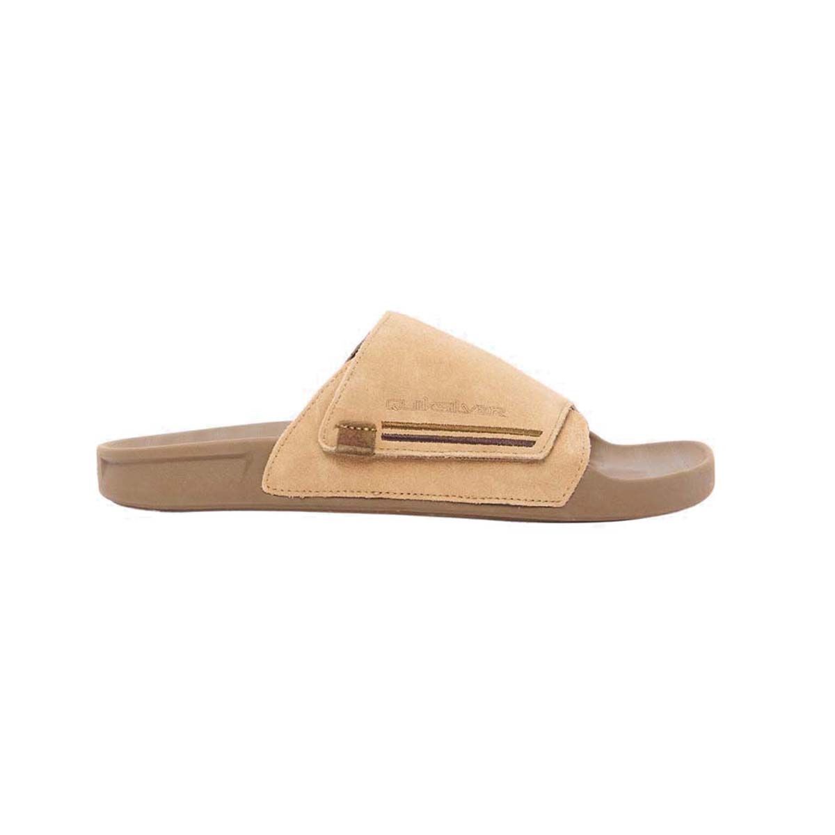 Quiksilver Men&rsquo;s Sunset Suede Slides, Tan, bcf_hi-res