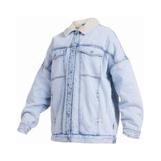 Quiksilver Hiker Denim Jacket for Women, Light Wash, bcf_hi-res