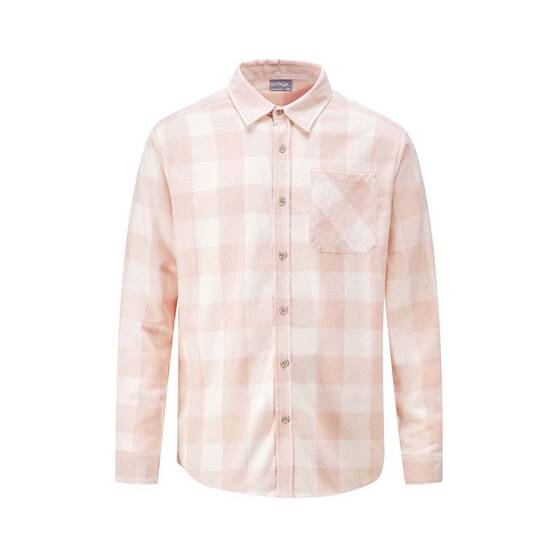 OUTRAK Unisex Flannel Shirt, Pink, bcf_hi-res
