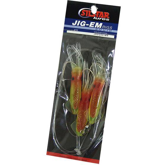 Silstar Jig-em Rig Motor Oil / Red, Motor Oil / Red, bcf_hi-res