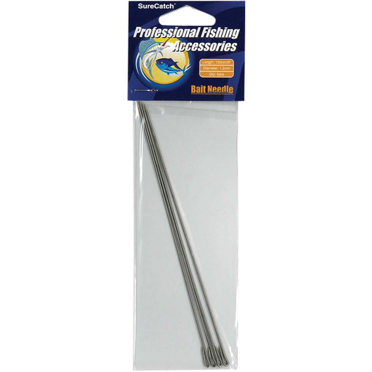 Surecatch Bait Needles 150mm 4 Pack, , bcf_hi-res