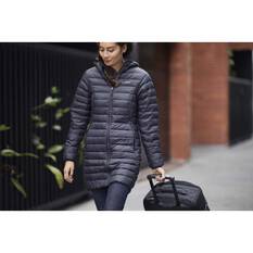 Macpac Women's Uber Light Long Jacket, Black, bcf_hi-res