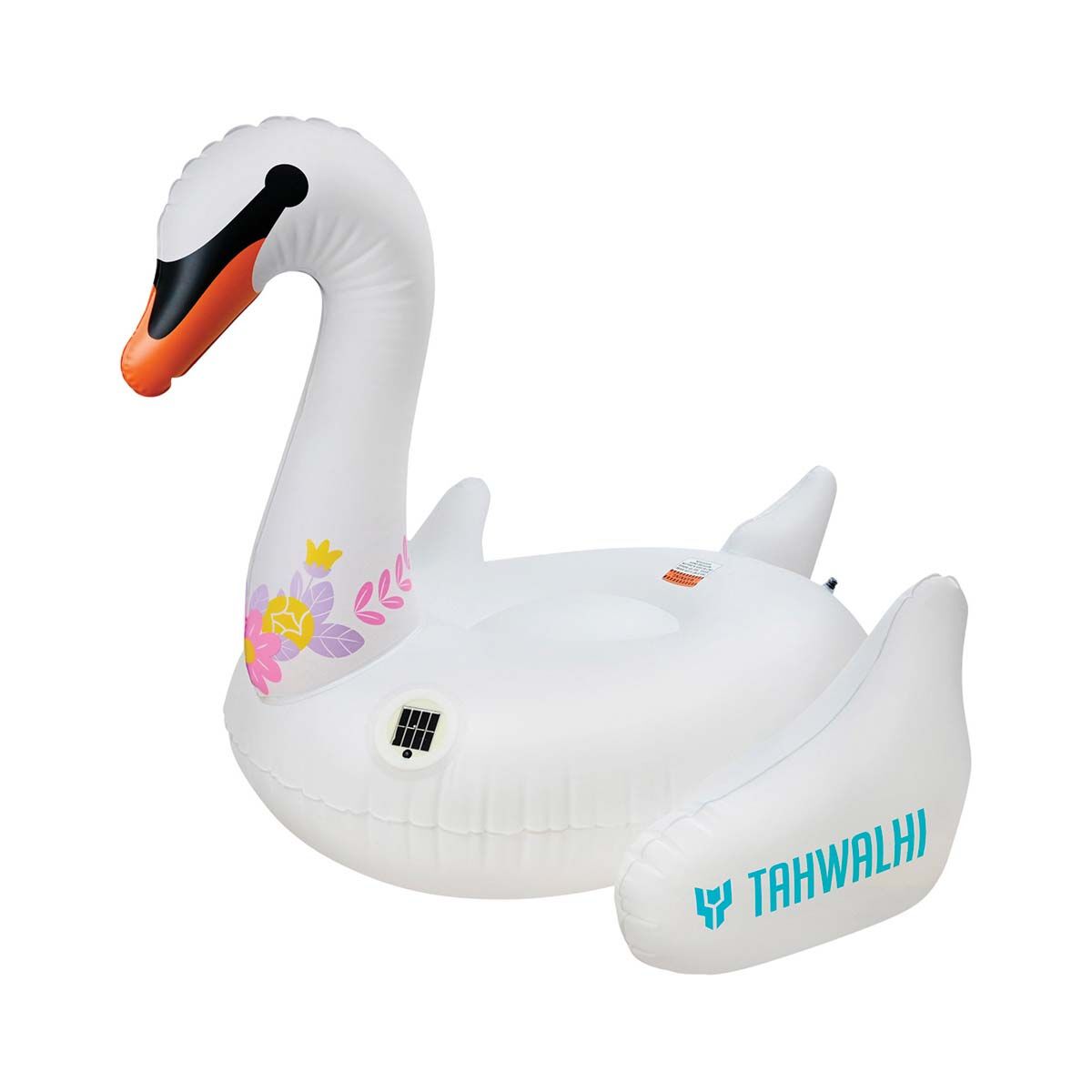 Tahwalhi Solar Light Up Swan Pool Inflatable, , bcf_hi-res