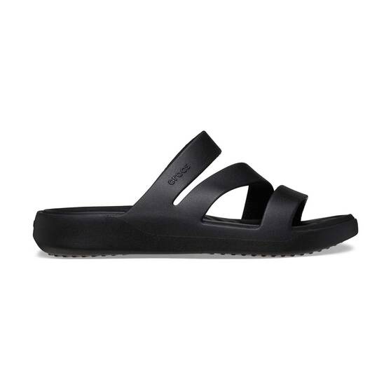 Crocs Women's Getaway Strappy Shoes, Black, bcf_hi-res