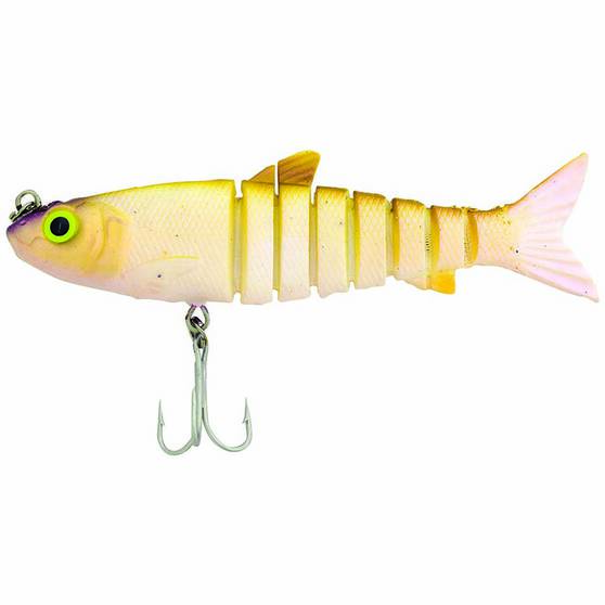 Zerek Live Mullet Soft Swimbait Lure 4.5in Olive Guppy, Olive Guppy, bcf_hi-res