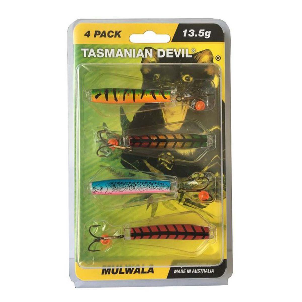 Wigston Tassie Devil Hard Body Lure 4 Pack Mulwala | BCF