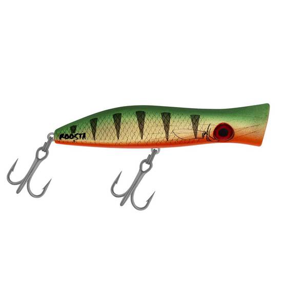 Halco Roosta Popper Surface Lure 105mm Gold Green, Gold Green, bcf_hi-res