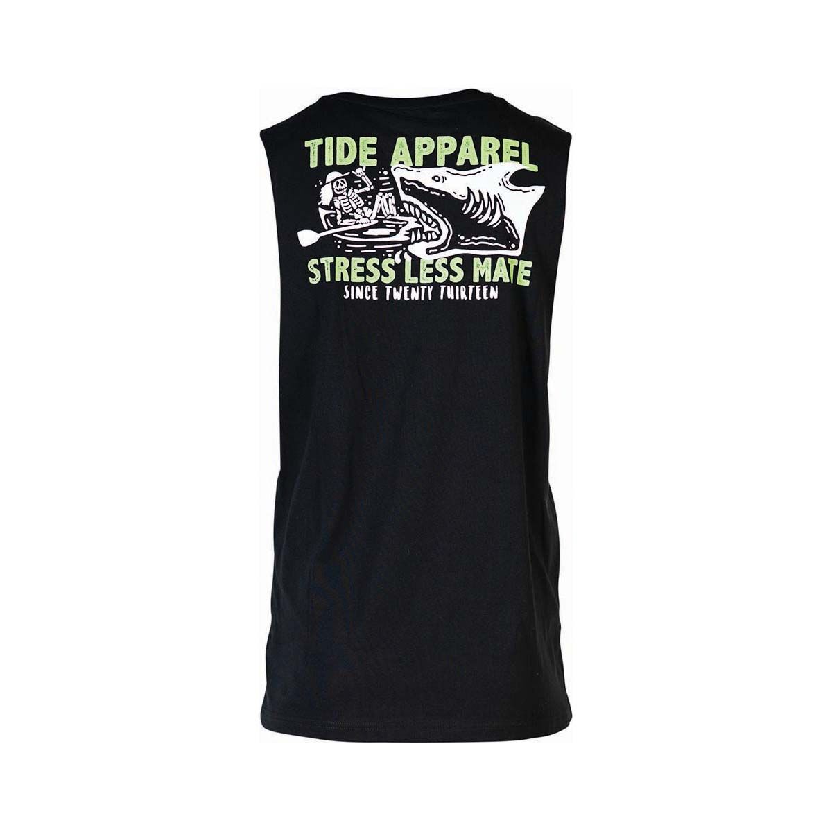 Tide Apparel Men's Stress Less Tank Black S, Black, bcf_hi-res