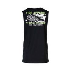 Tide Apparel Men's Stress Less Tank Black S, Black, bcf_hi-res