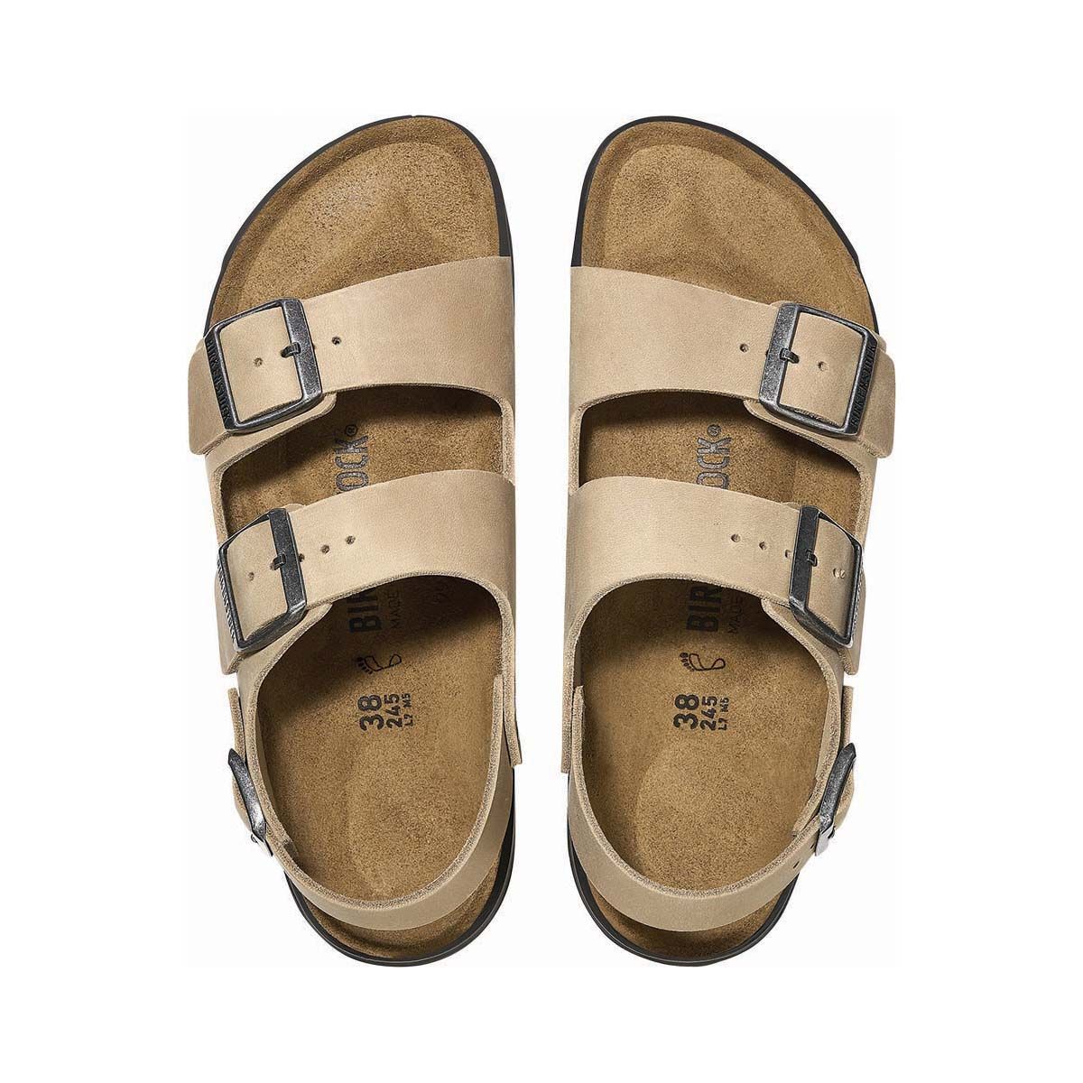 Birkenstock Women's Milano Cross Town Sandals, Tobacco Brown Oil, bcf_hi-res