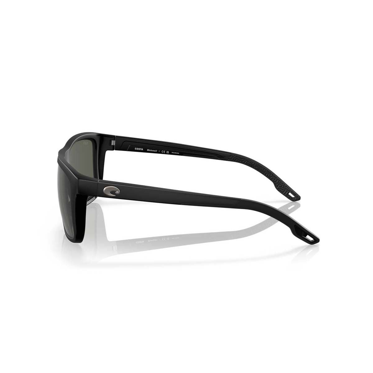 Costa Mainsail Men's Polarised Sunglasses Matte Black with Grey Lens, , bcf_hi-res