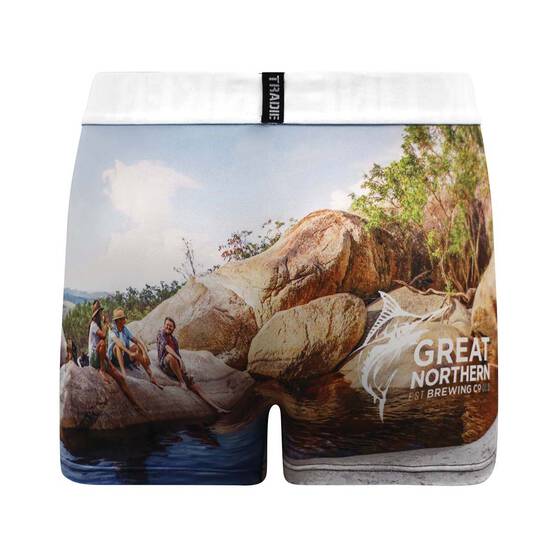Tradie x Great Northern Brewing Co. Men's Emerald Creek Trunks 2XL, , bcf_hi-res