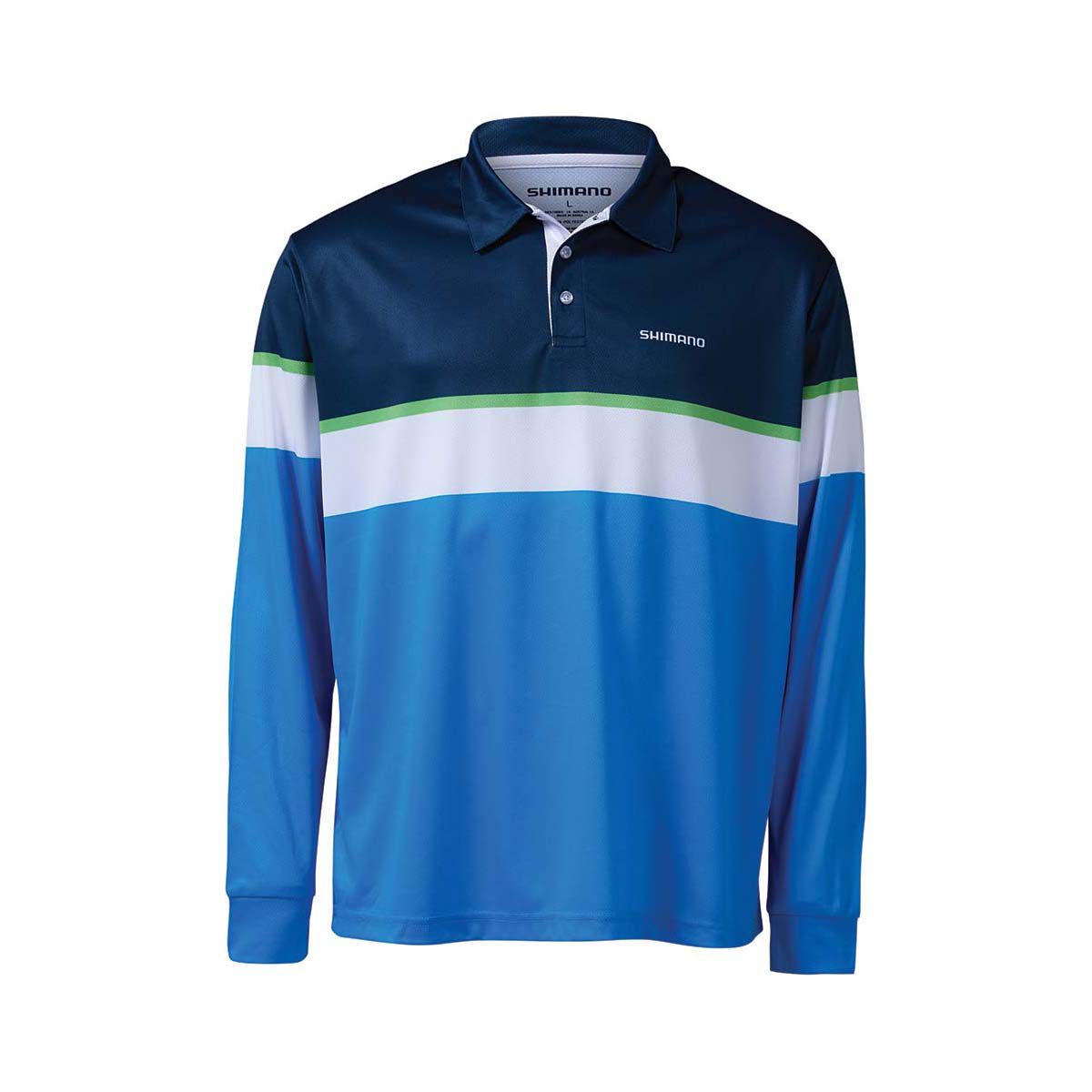 Shimano Men's Retro Tricolour Fishing Shirt, , bcf_hi-res