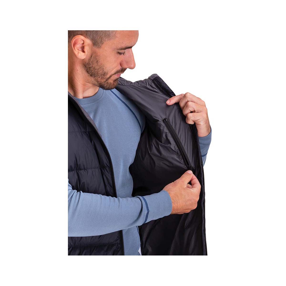 Macpac Men's Halo Hooded Down Puffer Vest V2 Black 2XL, Black, bcf_hi-res