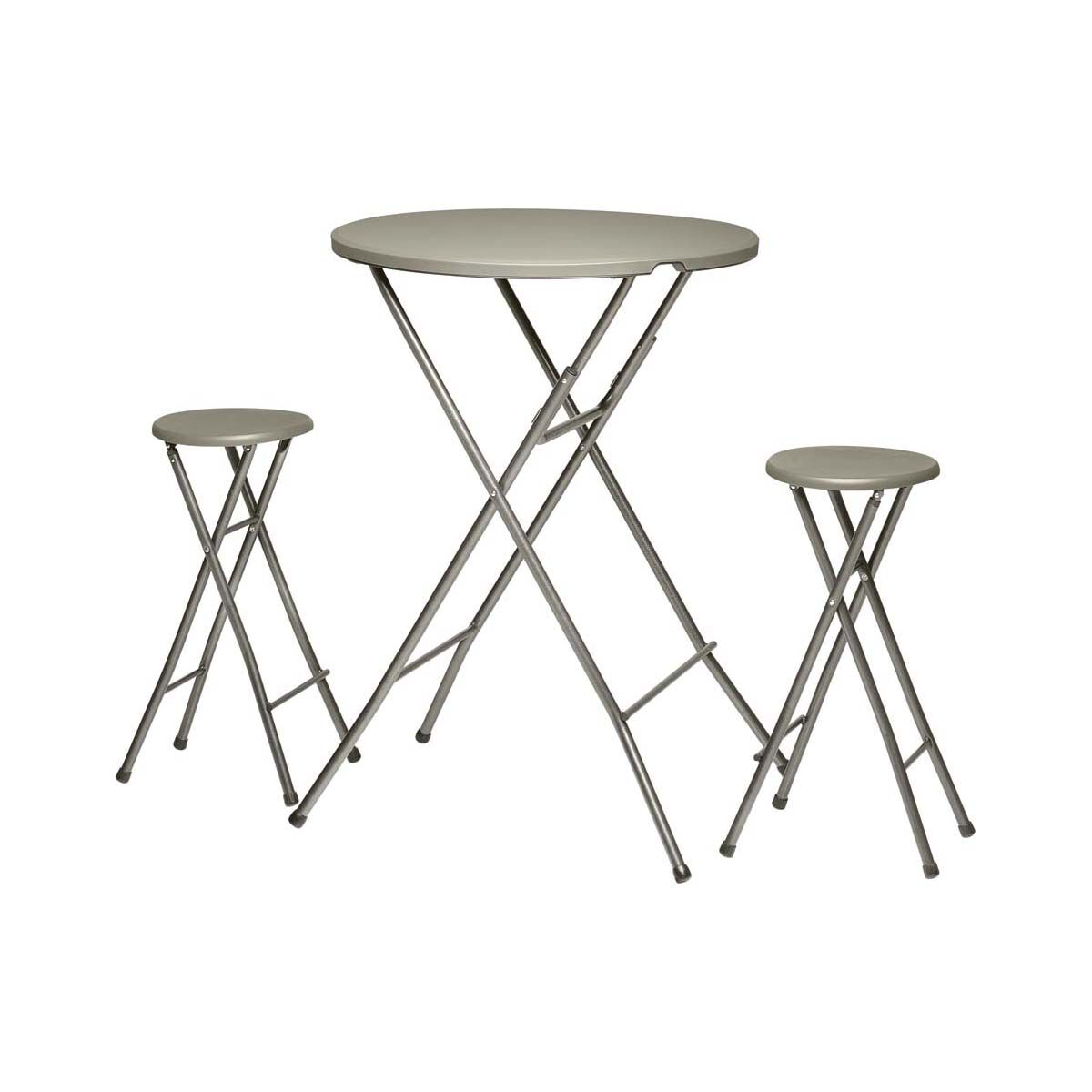 Coleman bar shop table and stools