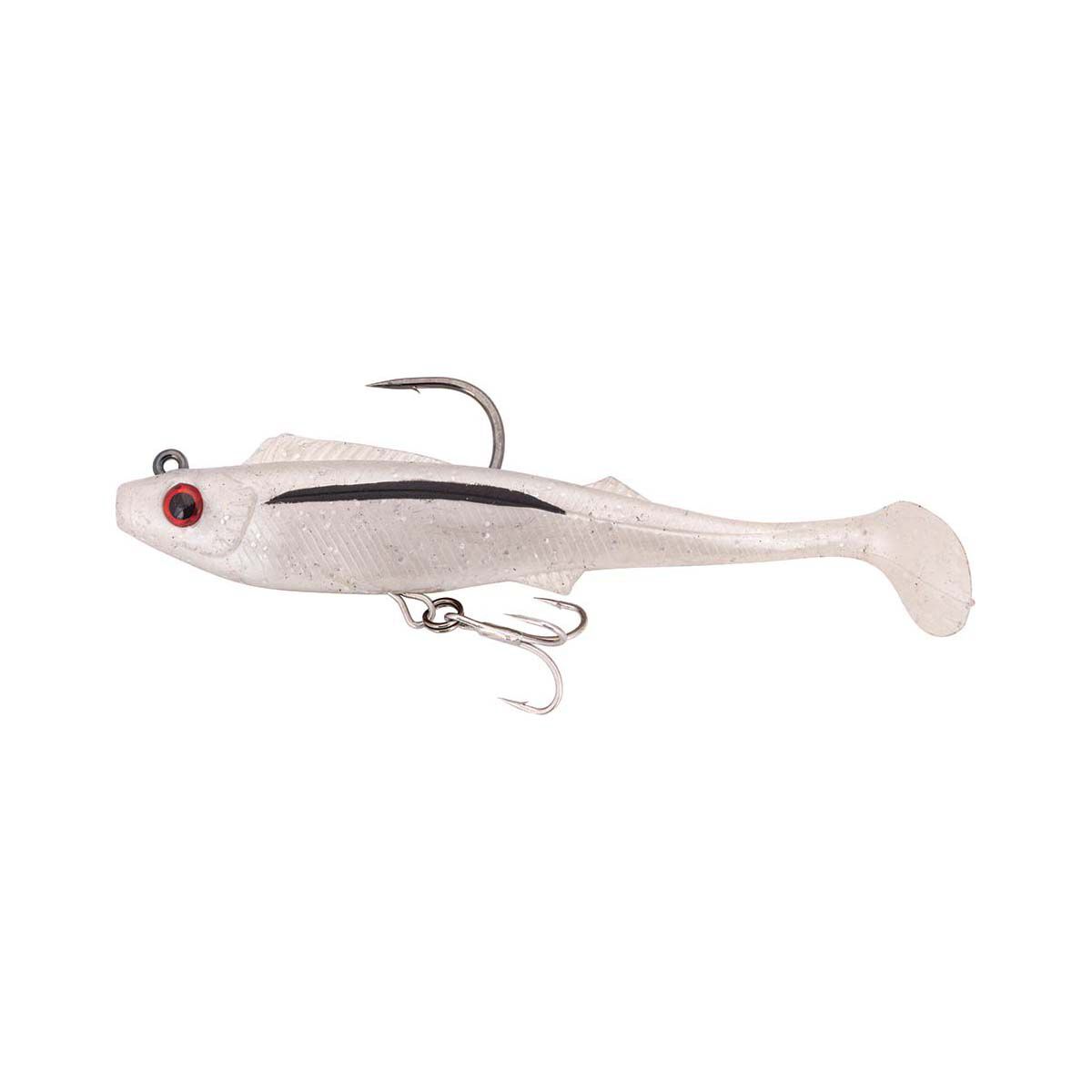 Berkley Shimma Pro-Rig Soft Plastic Lure 5.5in Pearl White, Pearl White, bcf_hi-res