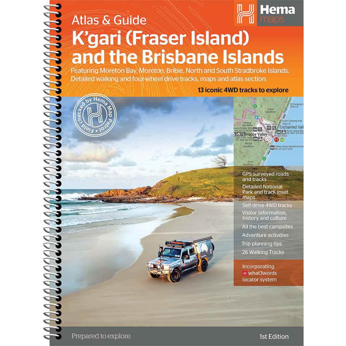 Hema K'gari (Fraser Island) Atlas & Guide &ndash; 1st Edition, , bcf_hi-res