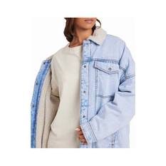 Quiksilver Hiker Denim Jacket for Women, Light Wash, bcf_hi-res