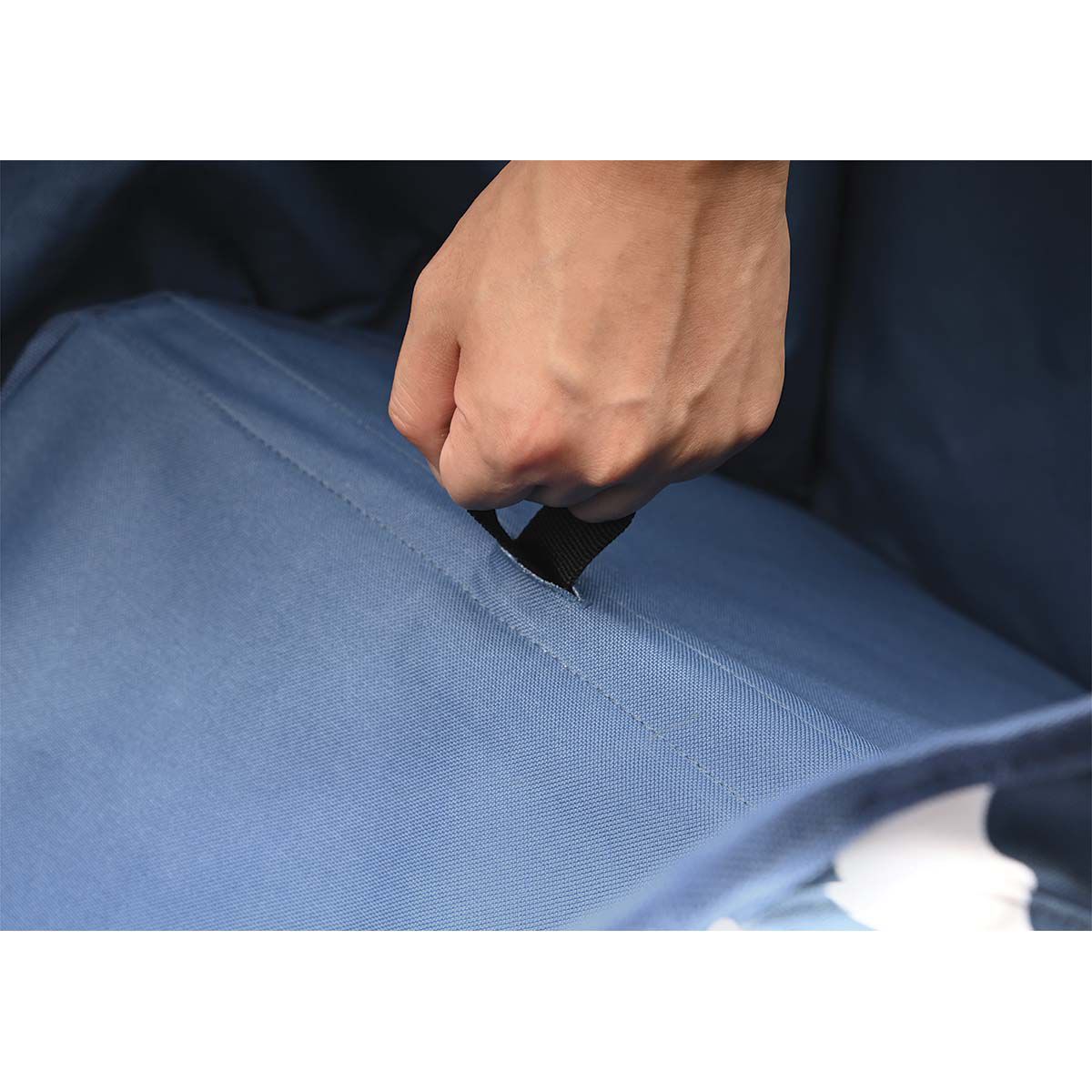 Wanderer Flat Fold Beach Cart 100kg Nautical Stripe, , bcf_hi-res