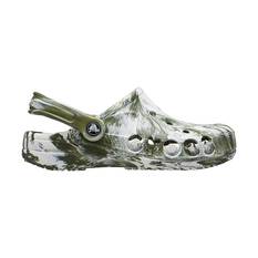 Crocs Unisex Baya Marble Clogs, Army, bcf_hi-res