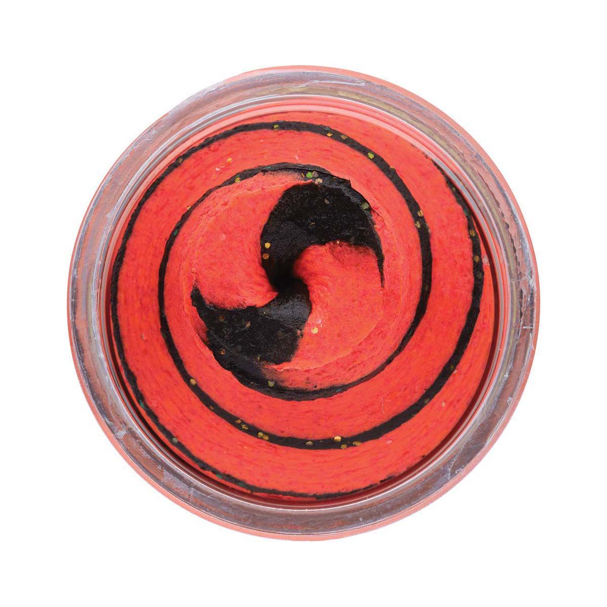 Berkley Powerbait Natural Glitter Trout Bait Black Fluoro Red, Black Fluoro Red, bcf_hi-res