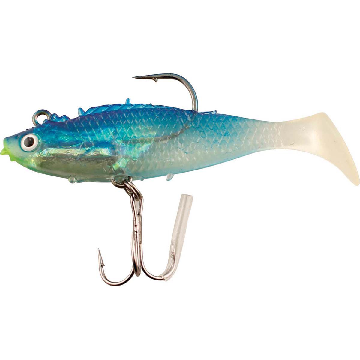 Pryml PaddleTail Rigged Lure 8.6cm Blue Mullet, Blue Mullet, bcf_hi-res