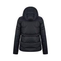 Under Armour Women's Hooded Down Jacket, Black / Jet Gray, bcf_hi-res